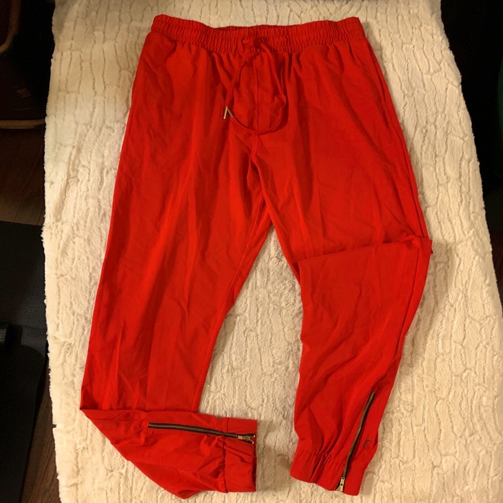 ZYIA Red Track Jogger Pants